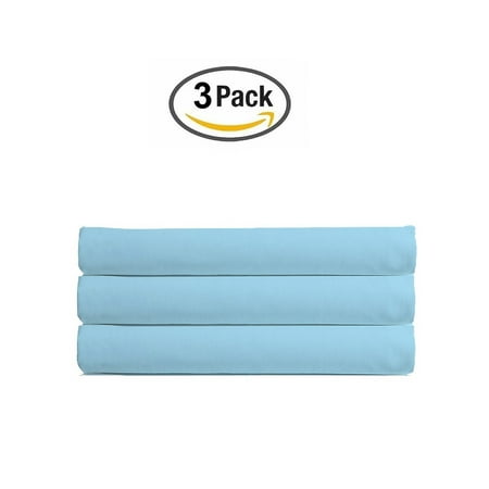 Micro 600 For Sale The Great American Store's Ultra-Soft 1800 Series Microfiber Solid Fitted Sheet Side Pocket/Pouch Organizer (Pack of 3, King, Blue)- Fade and Wrinkle Resistant - Hypoallergenic ()