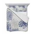 thumbnail image 7 of Blue White Full Size Down Alternative Comforter, Lightweight Comforter Quilt Bedding Set with Pillow Shams Abstract Grey Chrysanthemum Flower Floral All Seasons Bed Comforter Duvet Insert 78"x90", 7 of 7
