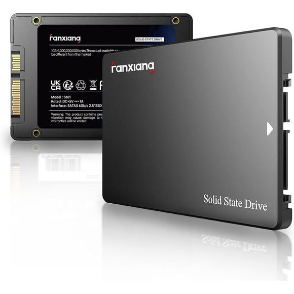 fanxiang S101 SATA SSD 1TB, Internal State Drive SATA III 6Gb/s 2.5" SSD Sata, UP to 550MB/s, 1TB Internal Drive Solid State Hard Drive, Upgrade Laptop PC and Desktops