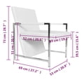 thumbnail image 4 of vidaXL Cube Armchair White Faux Leather, 4 of 4