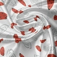 thumbnail image 5 of Ambesonne Ladybugs Window Valance, Animal Illsutration, 54" X 12", Vermilion Black Grey, 5 of 5