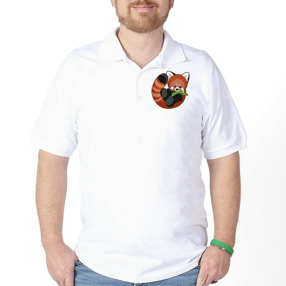 CafePress - Redpanda Golf Shirt - Golf Shirt, Pique Knit Golf Polo