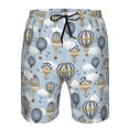 thumbnail image 4 of Wukai Balloon Vintage Print Beach Trunks with Compression Liner Swimsuit Quick Dry Beach Sports Shorts with Pocket-Large, 4 of 8