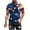 Blue, variant on Novelty Print T-Shirts for Men Short Sleeve Hawaiian Casual Beach Tshirts Independence Day Patriotic T Shirts Blue XXXL