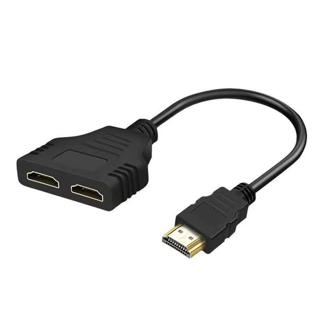 HDMI Cable 1080P HDMI Splitter Port Male to 1 Female 2 Out Adapter HDMI HD TV