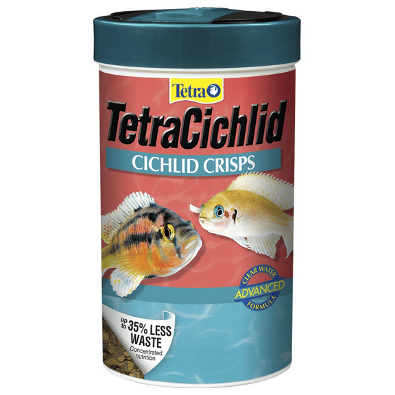 Tetra Cichlid Crisps Advanced Clear Water, 4.10 oz. Fish Food