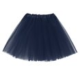 thumbnail image 3 of DuoJiaJ Tutu Skirts for Women Layered Pleated Skirts Ealstic A-Line Adult Dancing Skirts,Blue B, 3 of 5