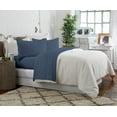 thumbnail image 3 of Royale Linens Blue Polyester Sheet Sets, Queen (4 Pieces), 3 of 9