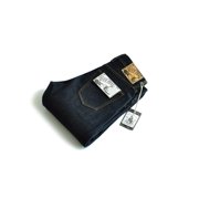 Saucezhan 316XX-18OZ Mens Jeans Straight Leg Regular Fit Mid Rise Sanforized Selvedge Denim 18 oz