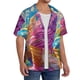 thumbnail image 2 of Fotbe Rainbow Melting Ice Cream Camisa Estampada de Manga Corta para Hombre, Casual de Verano, Estilo Playero, Sin Arrugas-4X-Large, 2 of 5