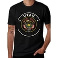 thumbnail image 2 of T-shirt Utah State  Soft Cotton Adult Heat-Transfer Graphic T-Shirt - 180g Breathable Fabric, Unisex Summer Casual Wear with Durable Heat-Printed Design, 2 of 10