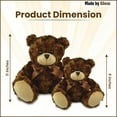 thumbnail image 2 of Made by Aliens Sitting Teddy Bear Stuffed Animal – with Bow-Ties Plush Toy for Kids & Adults – 9 Inch for Birthday, Mother’s day, Valentine, 2 of 7