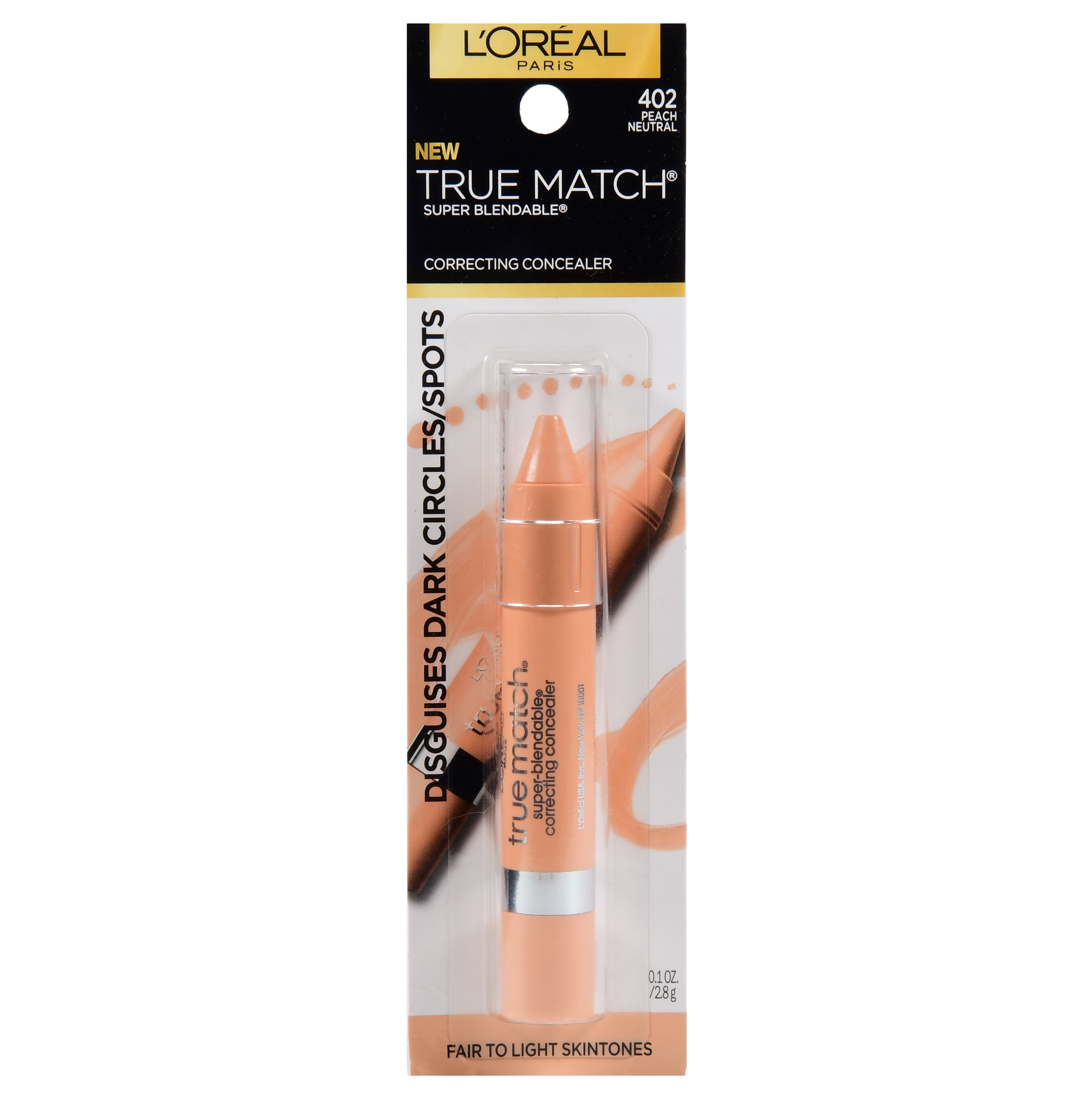 L'Oreal Paris True Match Correcting Crayon Concealer, fl oz - Walmart.com