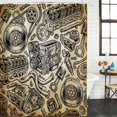 thumbnail image 2 of Vintage Car Bathroom Shower Curtains with 12 Hooks Polyester Waterproof Shower Curtain for Stalls and Bathtubs Automobile Car Parts Engine Print Brown Decorative Bathroom Privacy Curtain 72x72 Inches, 2 of 9