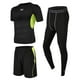 thumbnail image 2 of Chándal para hombre jinwen ropa de compresión para gimnasio traje deportivo para correr XXL verde, 2 of 8