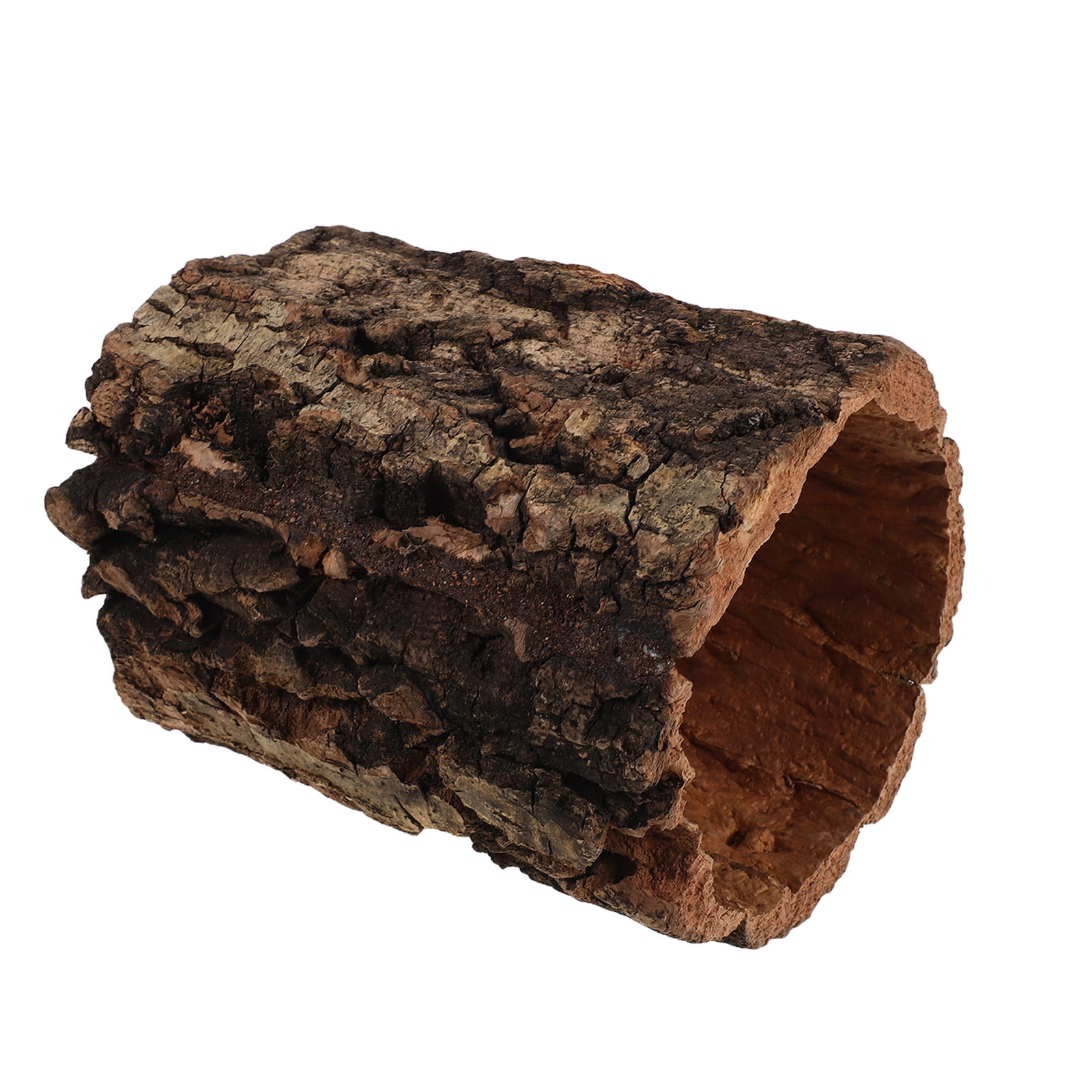 FOMIYES Reptile Hideaway House Hollow Tree Log Shelter for Leopard Gecko Turtle Habitat