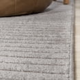 thumbnail image 4 of JONATHAN Y SCANDINAVIAN 2 x 8 Runner Rug, Hallie Minimalist Curve Geometric - Gray/Ivory, SCN100A-28, 4 of 9
