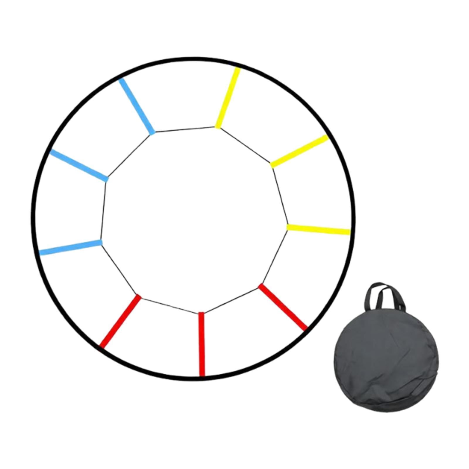 funtasica Agility Ladder Coordination Ladder Fitness Training Equipment Football Speed ​​Ladder Made of High-Quality PP And Nylon for Football Training Basketba 12 grids multicolor