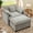 Gray, variant on BedLuxury 41.8” Oversized Accent Chair, Chenille Cloud Armchair for Living Room, Beige