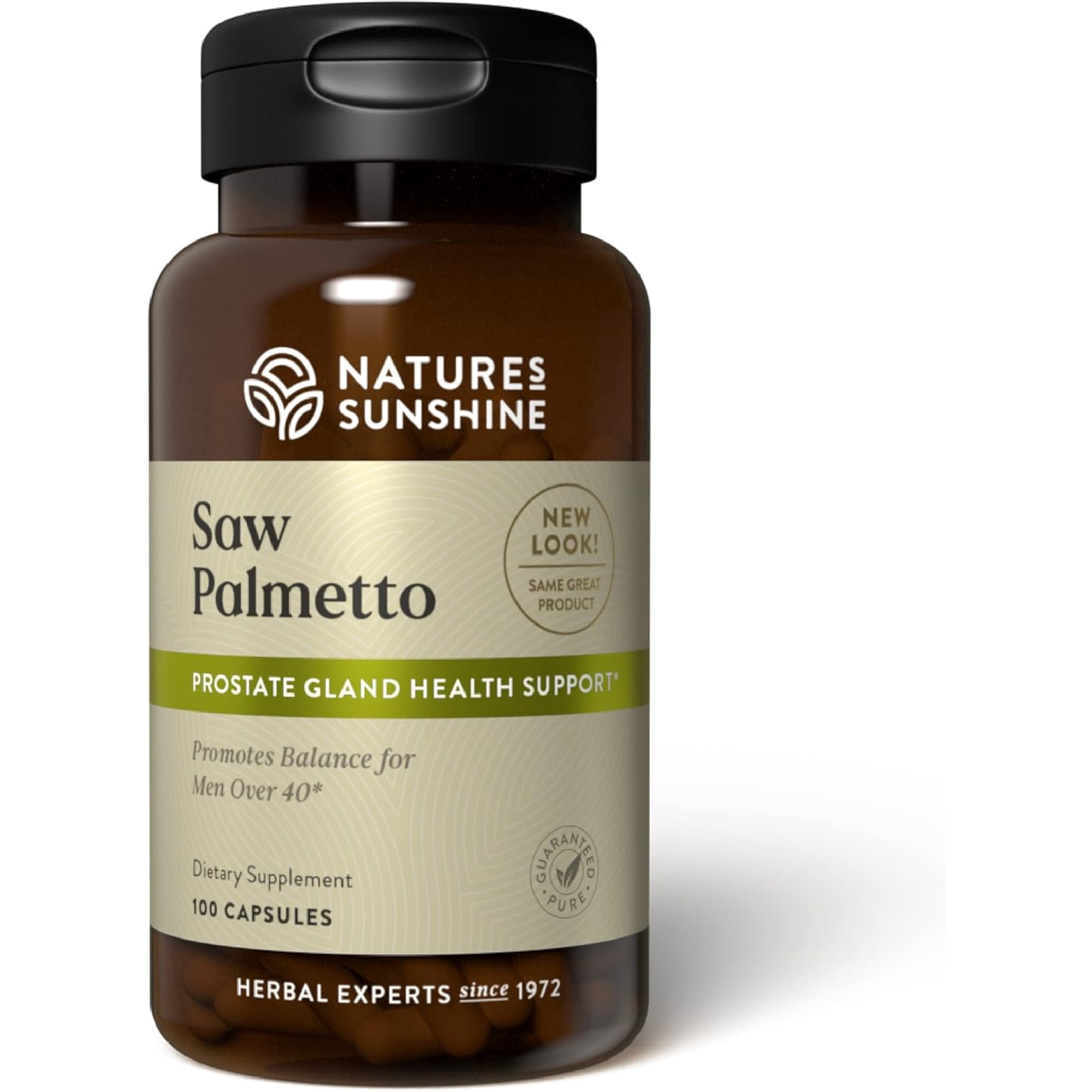 Nature's Sunshine Saw Palmetto, 100 Capsules, Kosher | Naturally Helps Improve Prostate Health and Helps Balance Hormones for Adult Men and Women