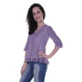 thumbnail image 4 of Moomaya Blouse Ethnique en Coton Peplum Col en V pour Femmes, 4 of 6