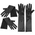 thumbnail image 4 of OULII 2Pairs Women Satin Gloves For Funeral Church Prayer Comfortable Wearing, 4 of 8