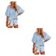thumbnail image 4 of Blusa informal Qarigey para mujer y niñas con mangas con volantes transpirable básica, 4 of 6