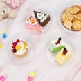 thumbnail image 4 of 200 Pcs Plastic Dessert Plates,6 Inch Clear Plastic Plates,Round Clear Disposable Plates,Plastic Clear Dessert Plates,Small Plastic Plates for Party Wedding Birthday,Cake Salad Appetizer Plates, 4 of 7