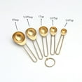 thumbnail image 3 of 5PCS Stainless Steel Measuring Spoon Measure Spoon Baking Tool for Home Restaurant Kitchen (Golden), 3 of 7