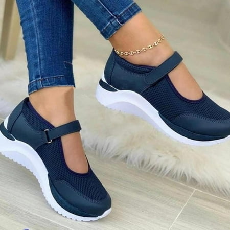 

White Sneakers Women Shoes Casual Platform Mesh Breathable Vulcanized Shoes Ladies Outdoor Walking Footwear