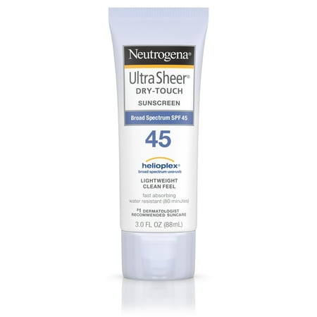 Neutrogena Ultra Sheer Dry-Touch Sunscreen, Broad Spectrum Spf 45, 3 Oz. - Walmart.com