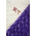 thumbnail image 3 of Manta Lil' Cub Hub Minky Amarilla con Lunares y Capullos de Rosa Morados, 3 of 5
