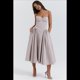thumbnail image 5 of Vestido de Verano 2025 para Mujer, Estilo Bohemio, con Tirantes Finos y Corte Entallado, para Playa. Gris M, 5 of 10