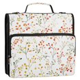 thumbnail image 5 of FORMRS Zipper Binder with Shoulder Strap 2-inch Ring 500 Sheet Capacity File Bag, Small Floral Pattern, 5 of 5