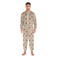 thumbnail image 5 of Adult Christmas Onesie Mouse Bow Adult Zipper One-Piece Pajamas Unisex Pajamas with Pockets, 5 of 6