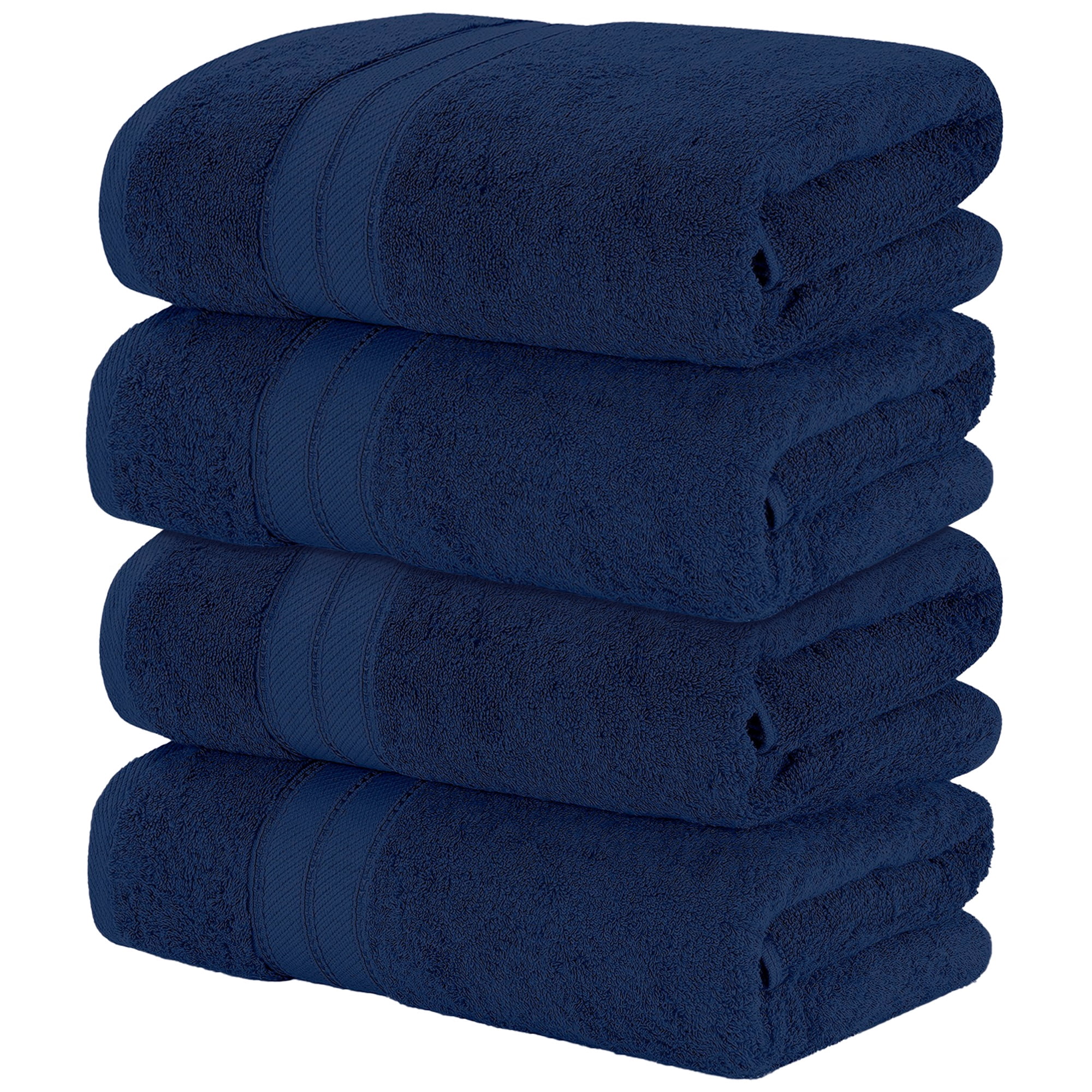 Modern Threads Spunloft Towels Solid Print Bath Towels 4 Count