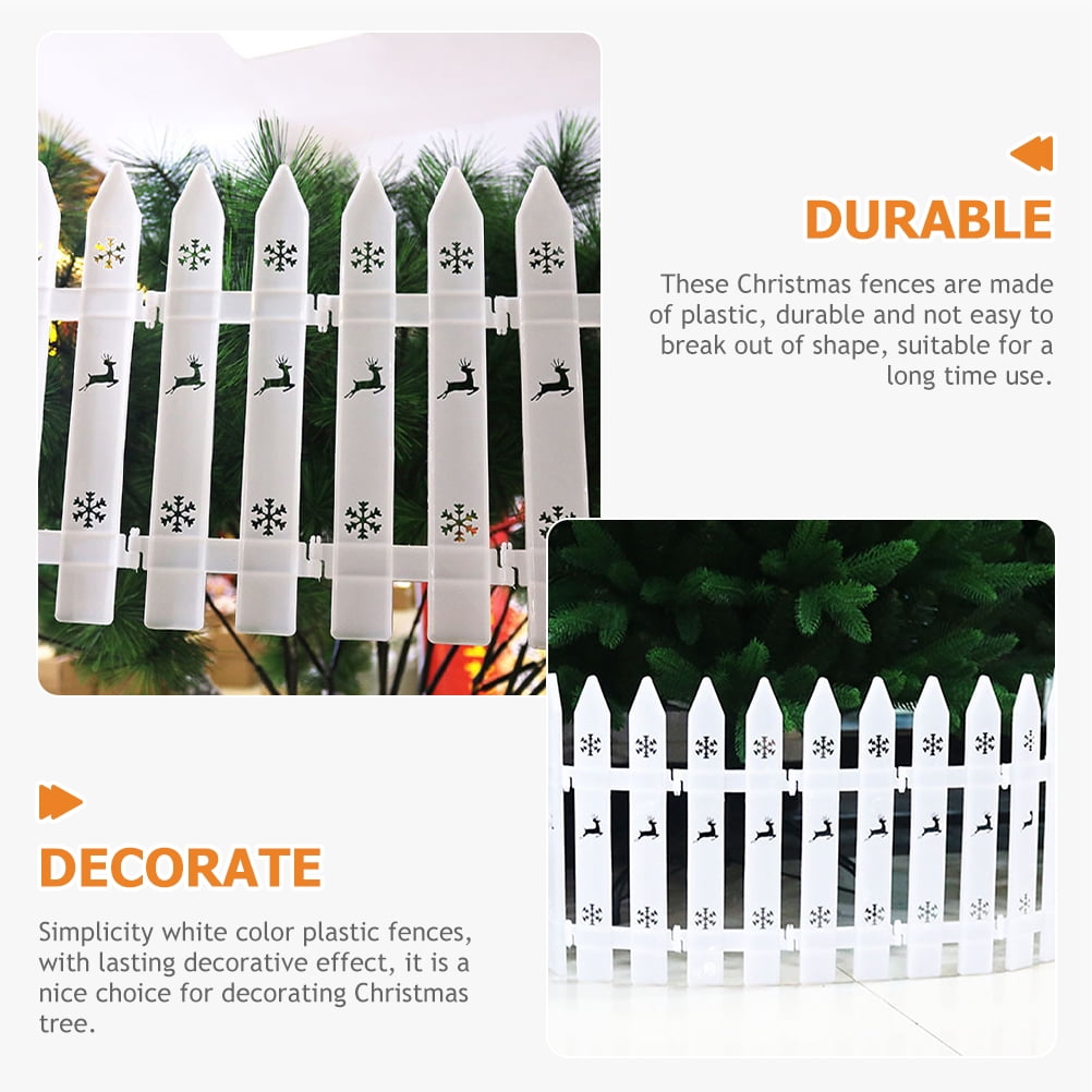 Dytern Christmas,30pcs Christmas Tree Fence Plastic Fence Garden Fence Decorative Fences for Party
