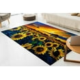 thumbnail image 4 of Area Rug, Salon Rugs, SuPrintedower Field Painting Rugs, View Rugs, SuPrintedower Rug, Corridor Rug, Sunset Landscape Rug, Luxury Rug, Farmhouse Rug, 3.3'x5' - 100x150 cm, 4 of 8