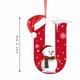 thumbnail image 2 of Adornos navideños, adornos navideños, regalos navideños, árbol de Navidad acrílico 2D, colgante de 26 letras, regalo decorativo, colgantes para fiestas navideñas familiares, objetos colgantes, 2 of 6