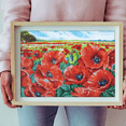 thumbnail image 4 of Diamond Dotz  Red Poppy Field Floral Diamond Painting Kits for Adults - Diamond Art Kits a Relaxing Creative Craft Kit with Dotz Gems 16.5"x23.6", 4 of 6