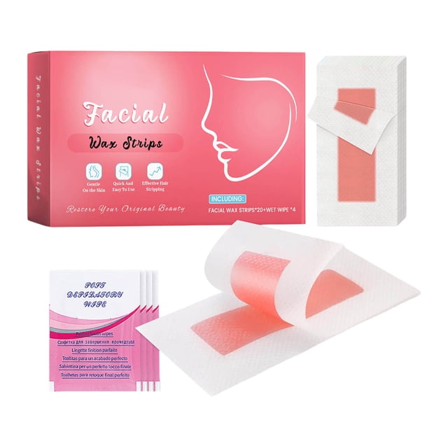 Facial Hair Removal Wax Strips Gentle Root Removal No Personal Skin Care For All Skin Types 37g