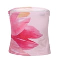 thumbnail image 5 of FYEGRE Strapless Tube Tops for Women Summer Y2K Floral Bandeau Cute Crop Tops Trendy Sleeveless Going Out Outfits Red L, 5 of 8