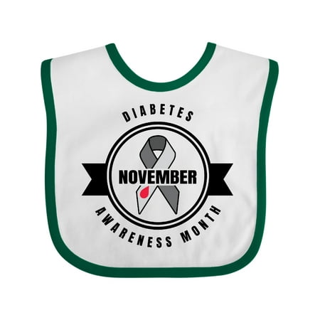 

Inktastic Diabetes Awareness Month November Gift Baby Boy or Baby Girl Bib