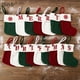 thumbnail image 4 of Medias navideñas tejidas Mini lindo rojo con puños blancos para el hogar familia chimenea colgante decoración de fiesta navideña regalo HS1513, 4 of 4