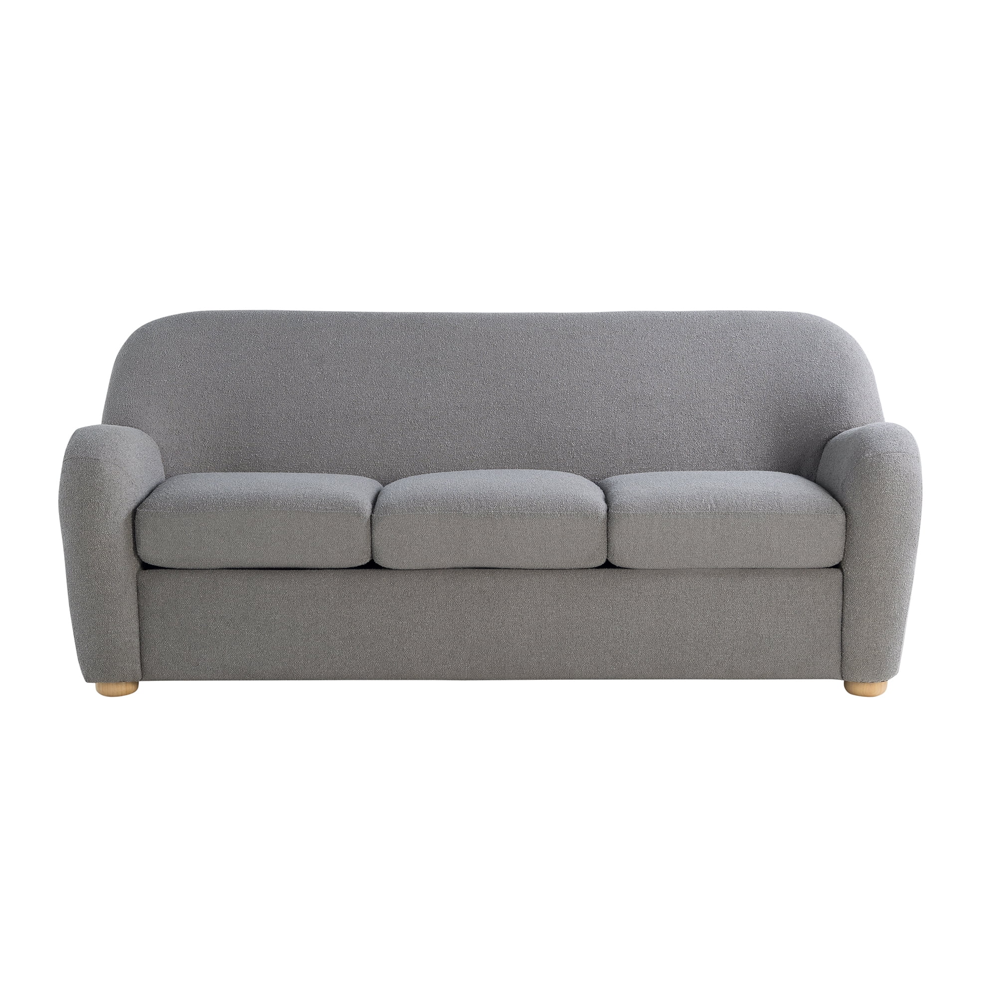 Studio Living Genifer Modern Sofa, Gray Boucle Fabric
