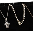 thumbnail image 4 of Necklace Holder, 3 Tier Necklace Organizer Stand with Velvet, Wood Necklace Display Stands for Selling, Jewelry Display Stand for 72 Necklaces Bracelets (2 Pack), 4 of 4