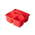 thumbnail image 2 of harmtty Multi-purpose Stackable Storage Basket Plastic Practical Individual Grid Storage Tray for Children,Red, 2 of 8