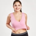thumbnail image 3 of Plus-Size Women Seamless Padded Wireless Yoga Sports Bra, 3 of 5