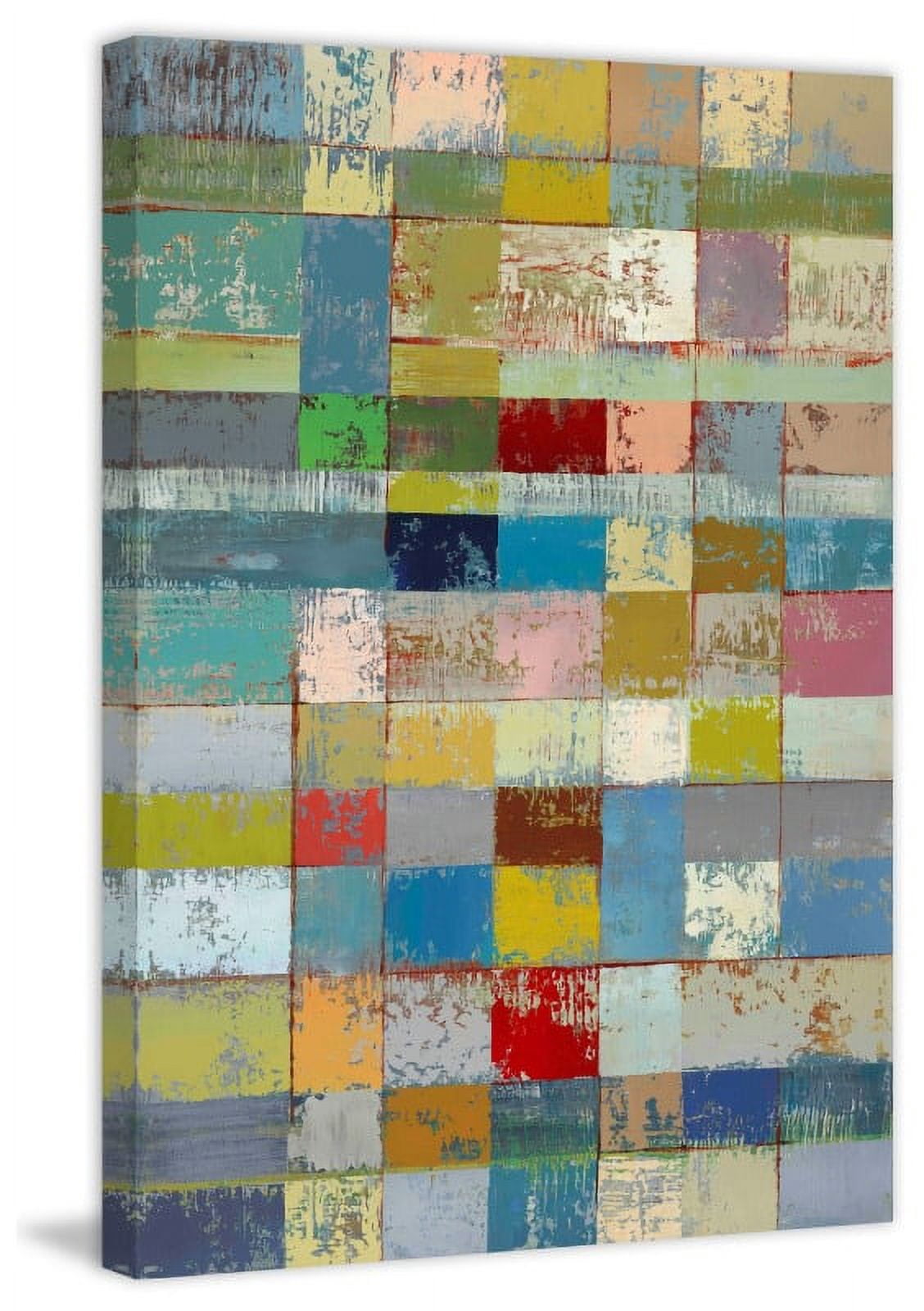 "Color Pattern I" Painting Print on Wrapped Canvas