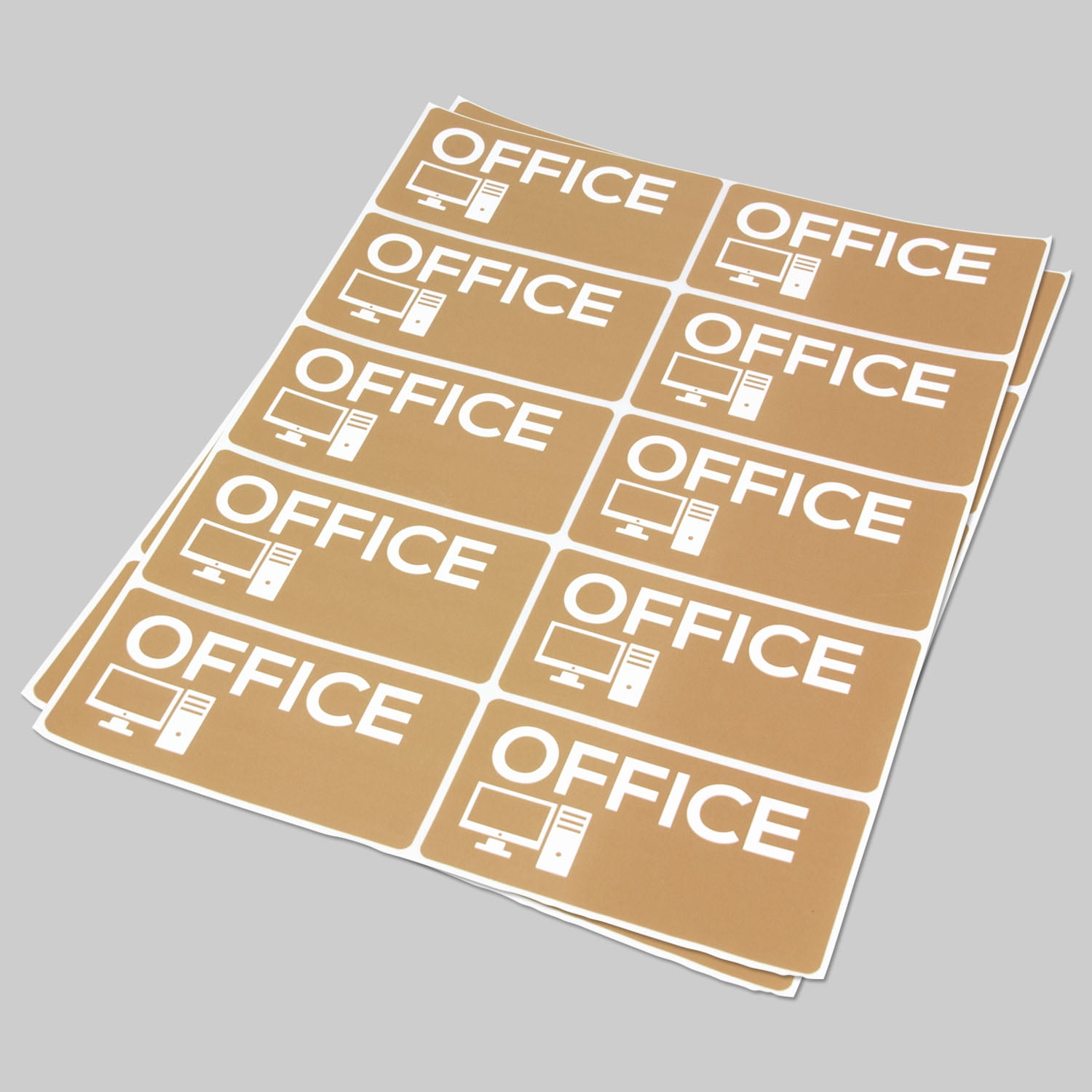 Office Stickers (4 x 2 inch, 10 Labels per Sheet, 60 Sheets, Beige, 600 Labels) for Moving ...